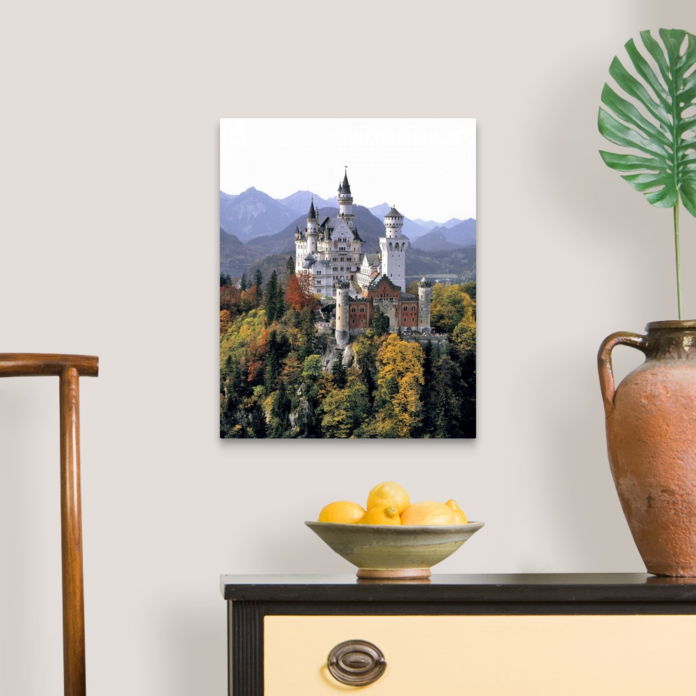 Neuschwanstein Castle Canvas Wall Art Print Germany Home Decor 