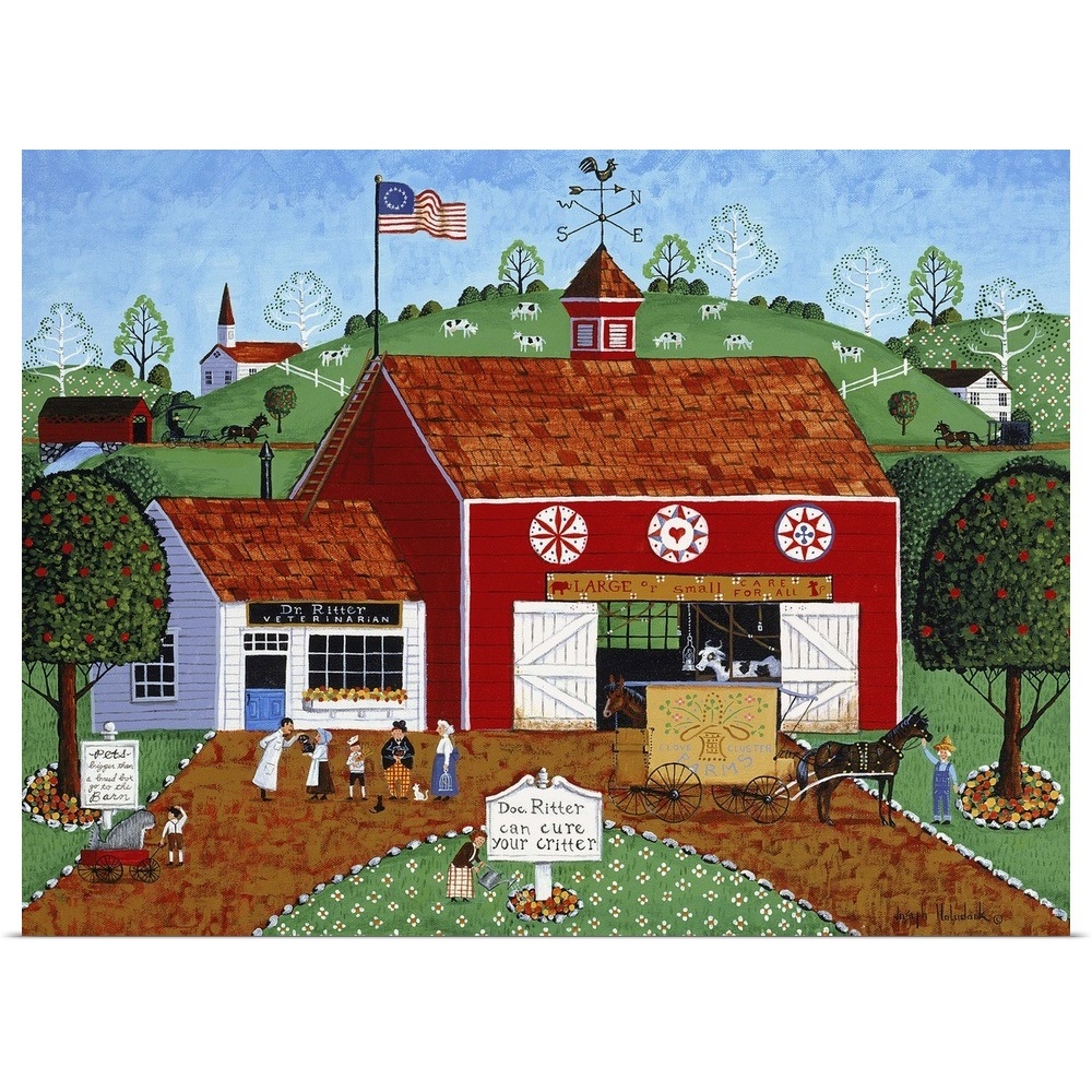 Ritter's Critters Poster Art Print, Barn Home Decor | eBay