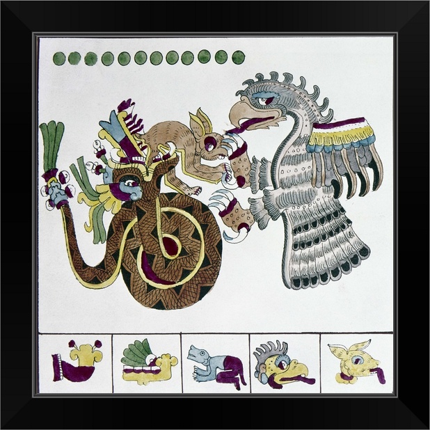 animal print aztec drawings