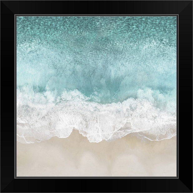 Ocean Waves I Black Framed Wall Art Print, Home Decor eBay