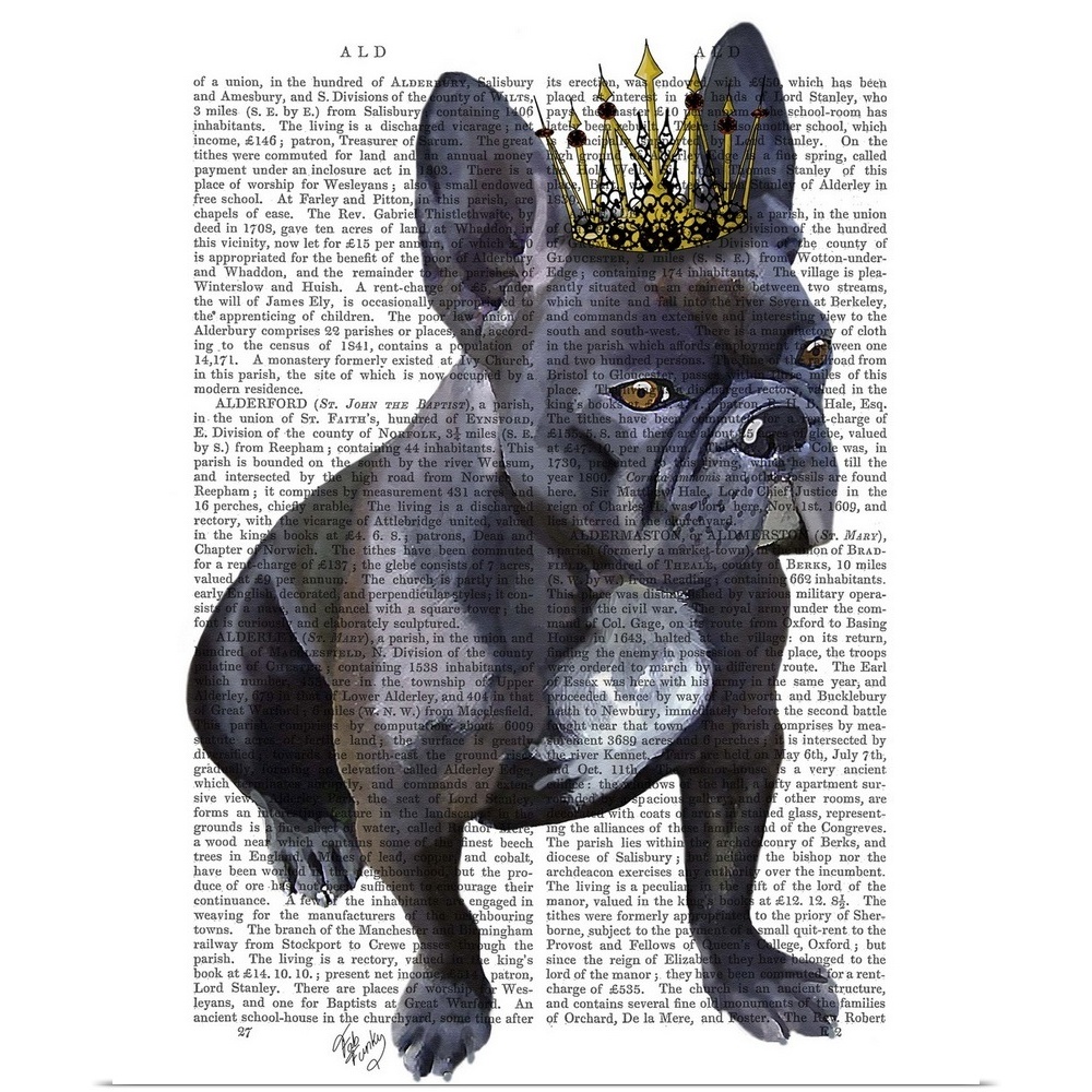 French Bulldog King Poster Print | eBay