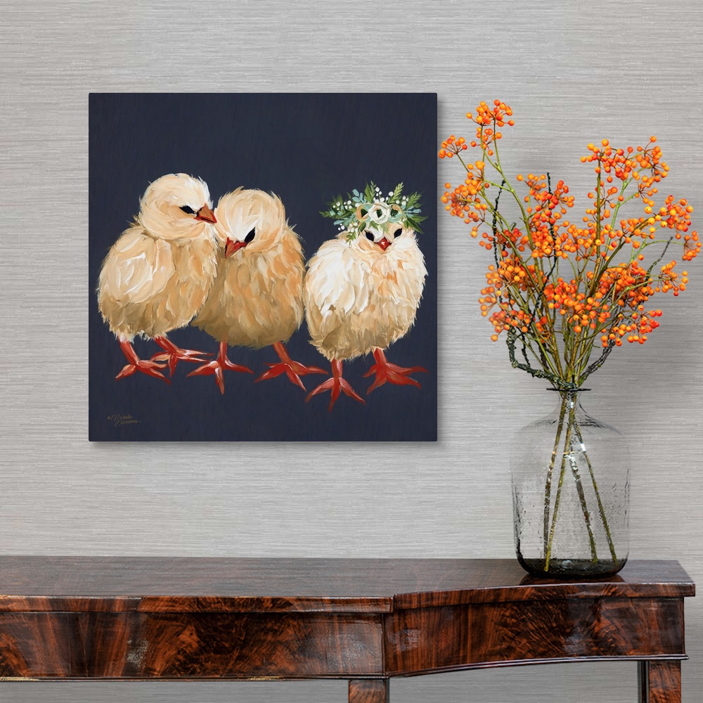 Chick Trio Canvas Art Print | eBay