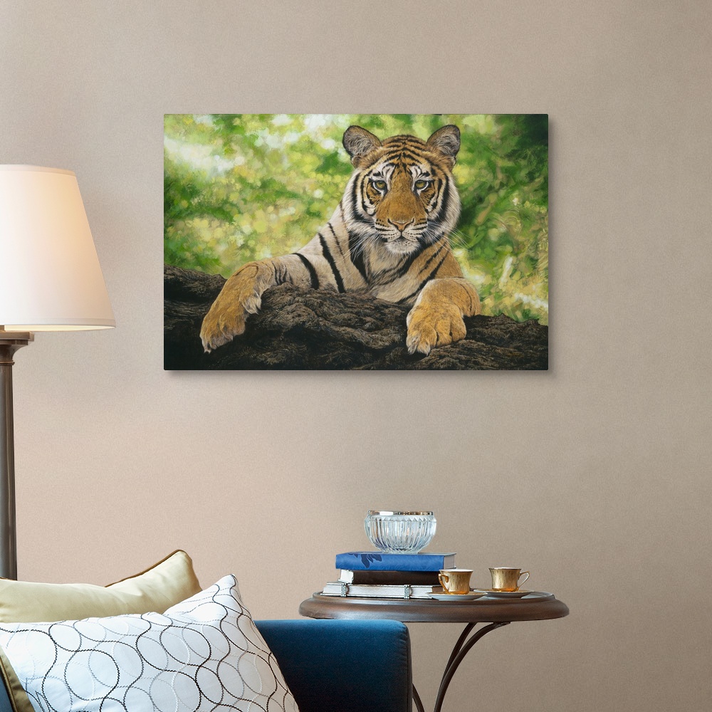 Curious cub Canvas Art Print | eBay