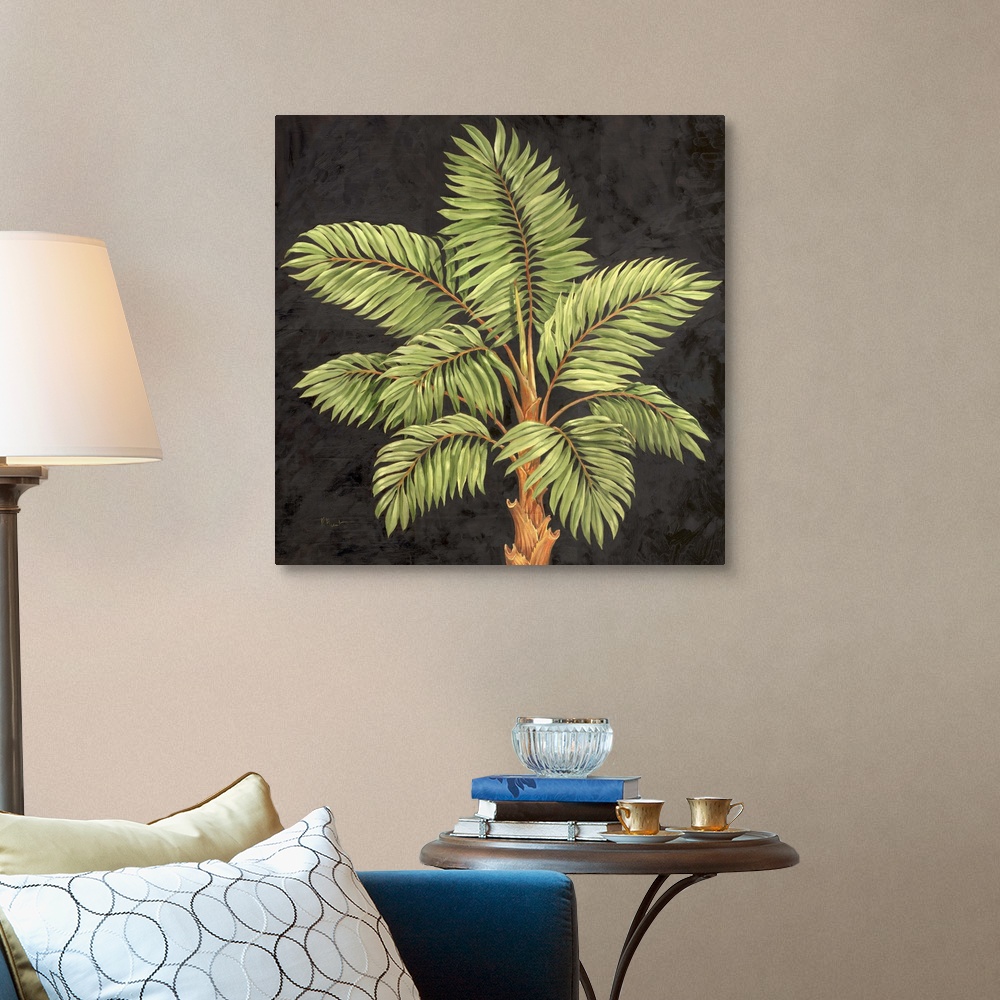 Parlor Palm I Canvas Wall Art Print, Palm Tree Home Decor | eBay