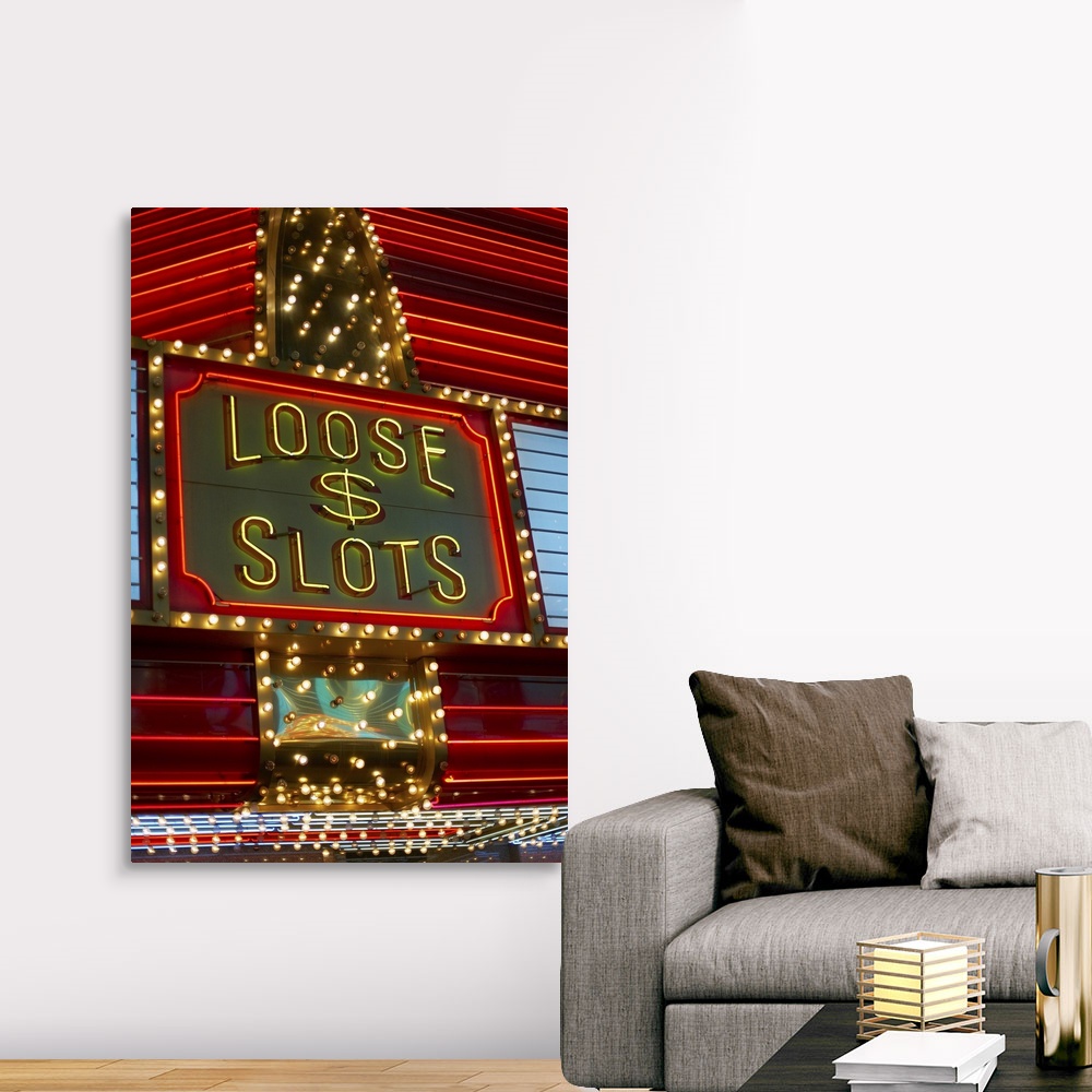 Loose slots sign on casino Las Vegas Nevada Canvas Art Print | eBay