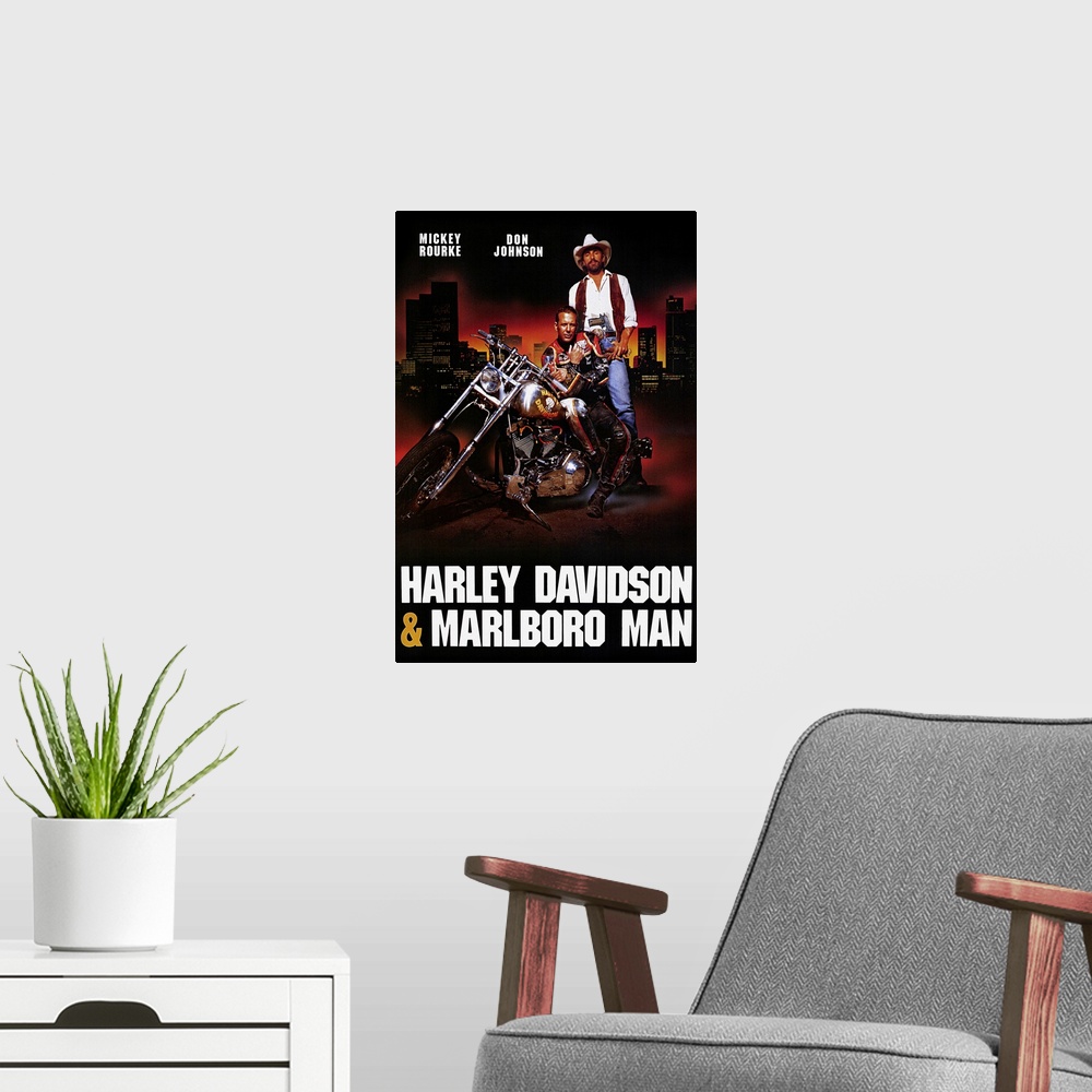  Harley  Davidson  and the Marlboro  Man  1991 Poster Print 