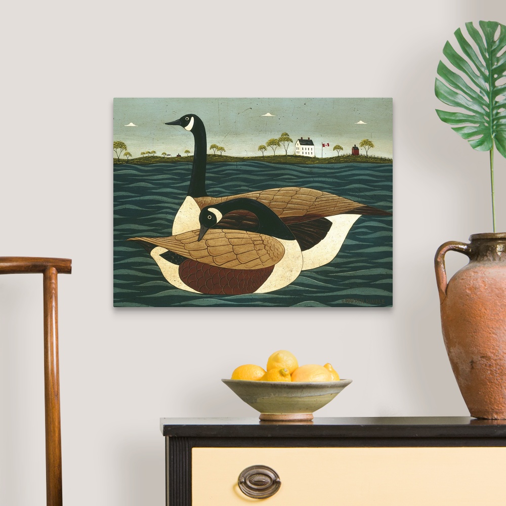 Cowie Canada Geese Canvas Art Print eBay