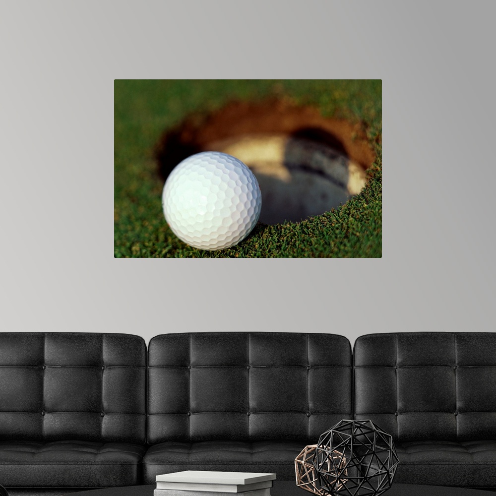 Golf ball at the hole Poster Print eBay