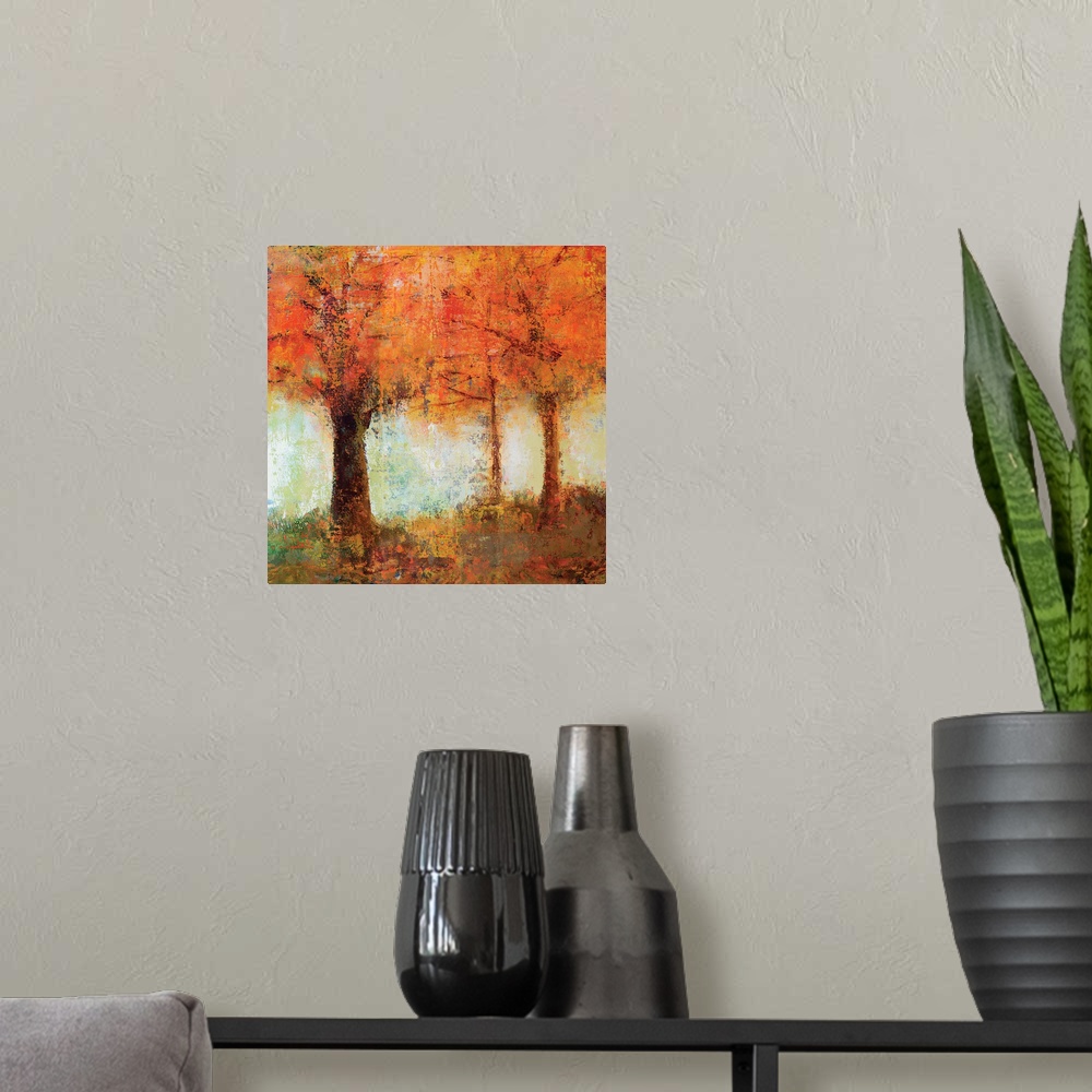 Fall Trees Poster Art Print, Tree Home Decor | eBay