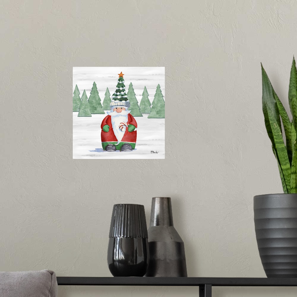 Gnome Town II Poster Art Print, Christmas Home Decor | eBay