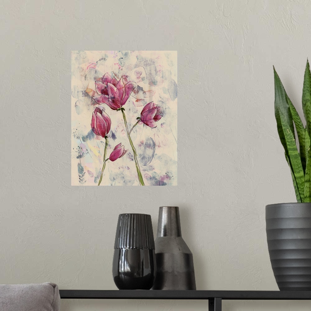 Poster eBay Decor Rosa Home | I Art Print, Tulip Blume