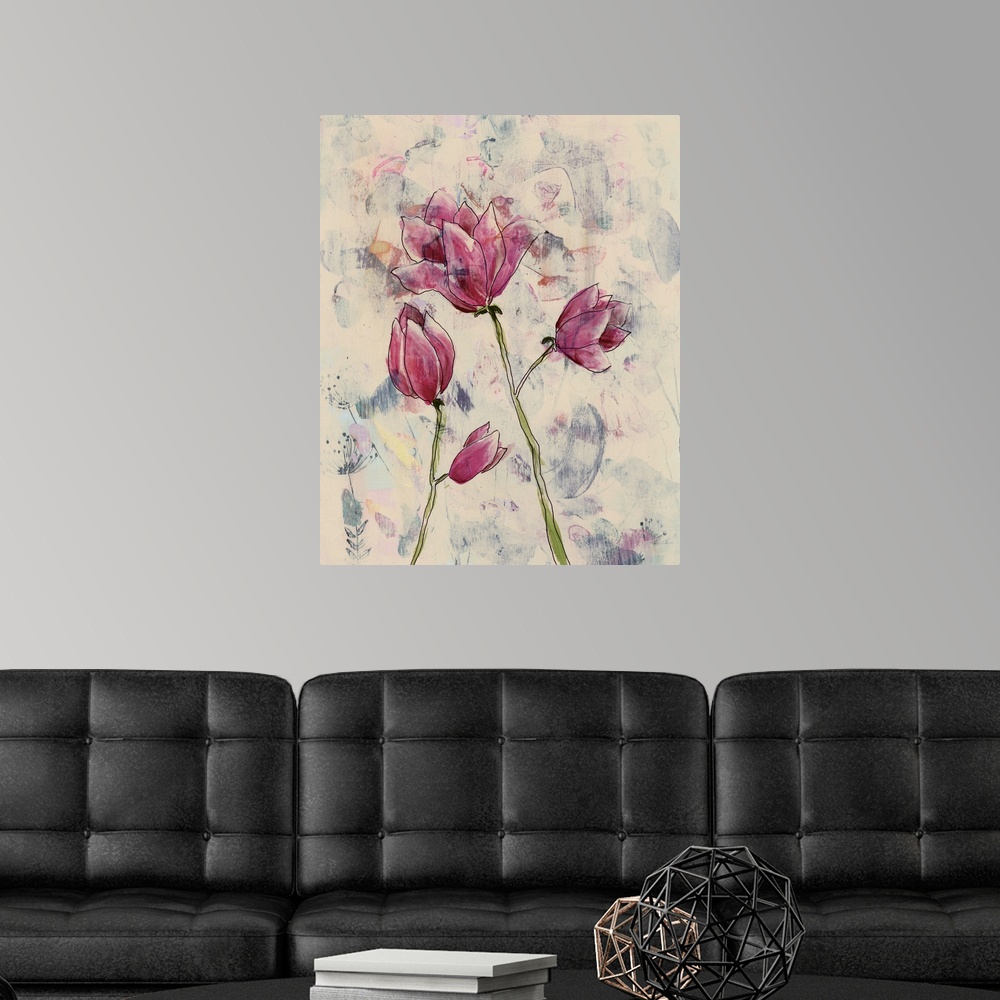 | Rosa I Tulip eBay Decor Home Blume Poster Print, Art