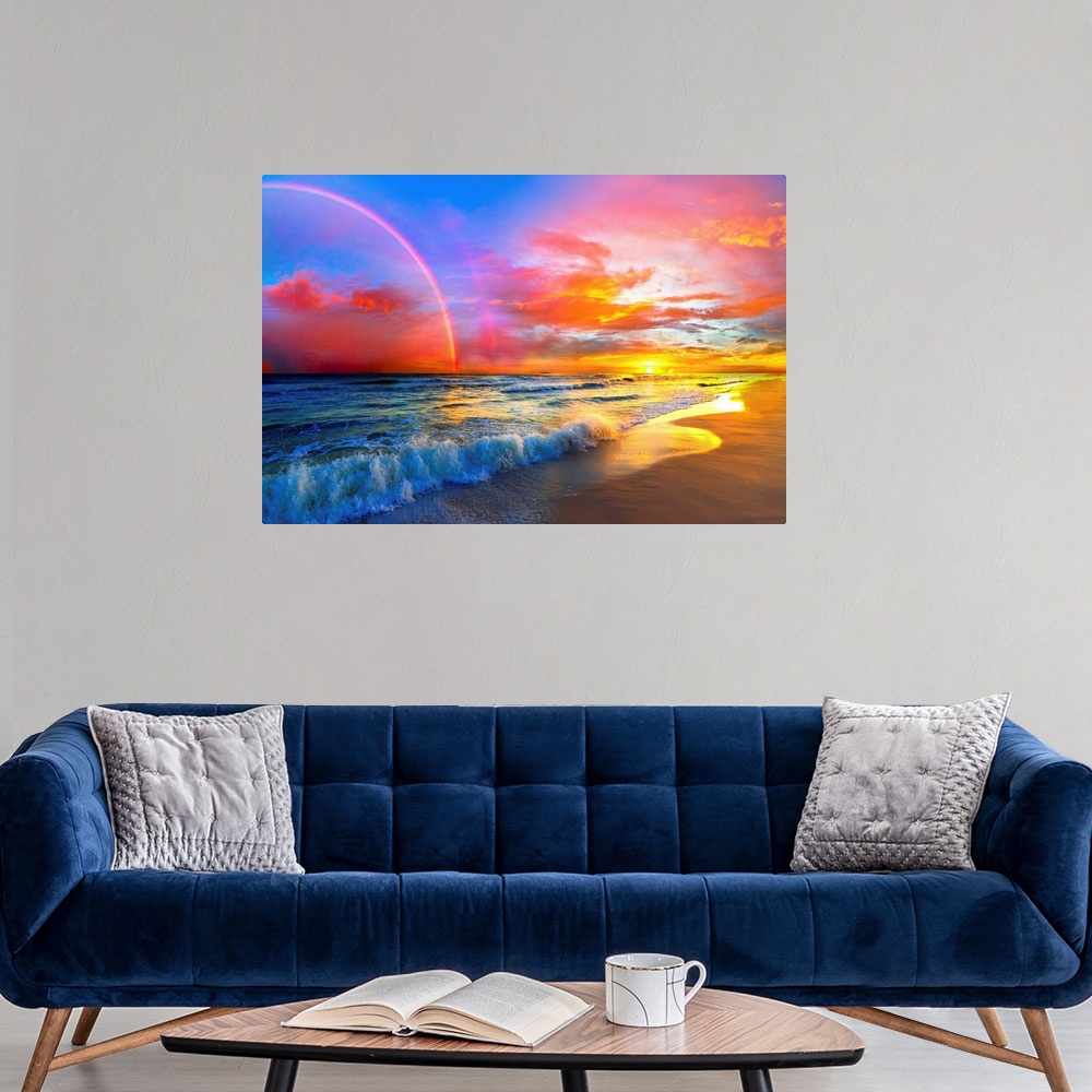 Harmony of the Pink Sunset Poster, Zazzle