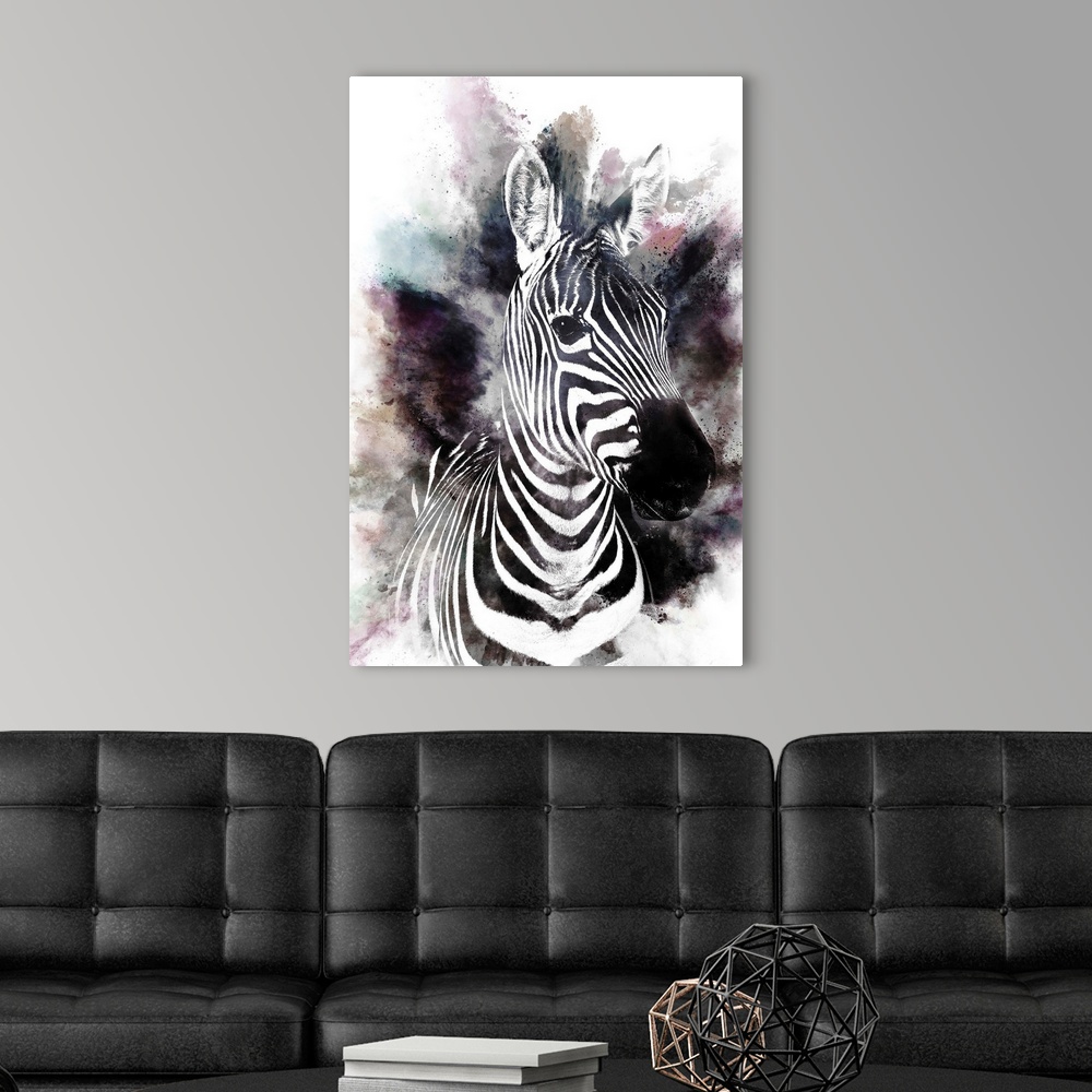 Rainbow Zebra Fabric, Wallpaper and Home Decor