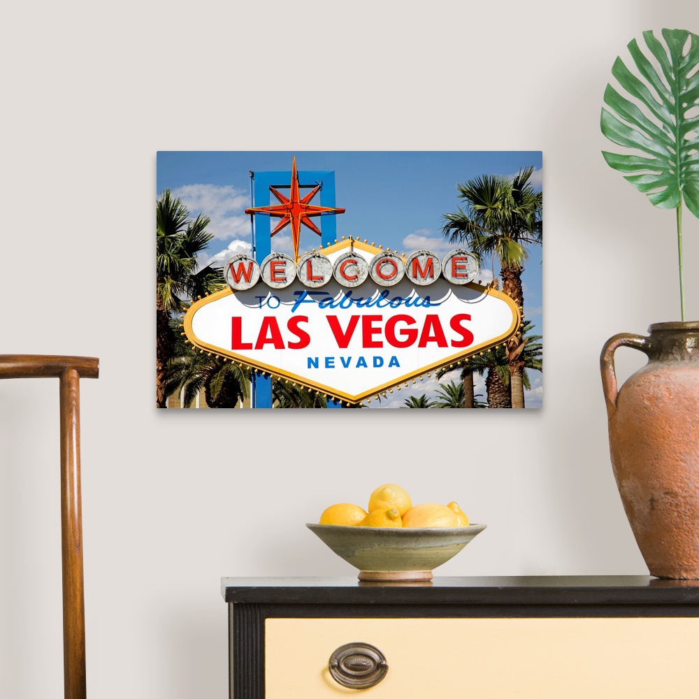 Welcome to Fabulous Las Vegas Nevada Canvas Wall Art Print, Las Vegas ...