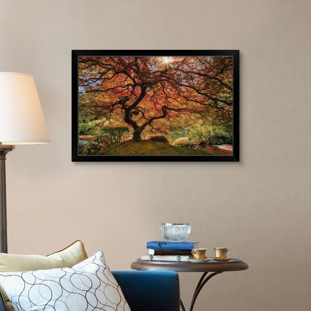The Tree Horizontal Black Framed Wall Art Print, Home Decor | eBay