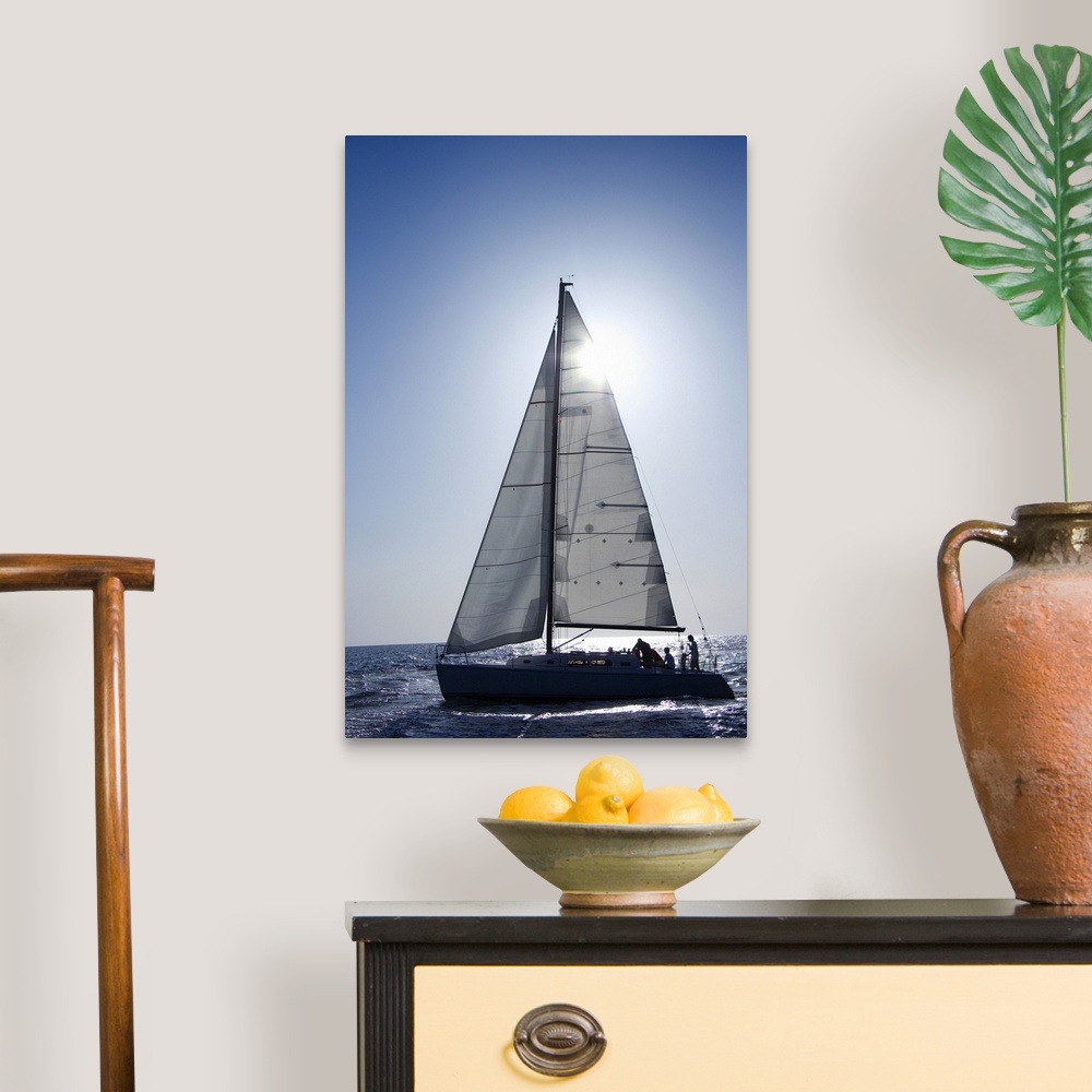 Sailboat Canvas Wall Art Print, Sailing Home Decor | eBay