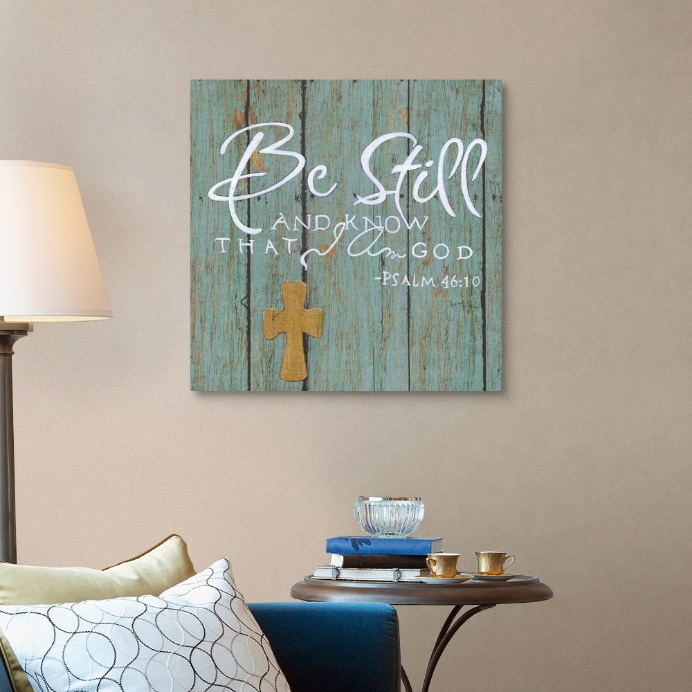 Be Still Canvas Wall Art Print, Religious Home Decor | eBay