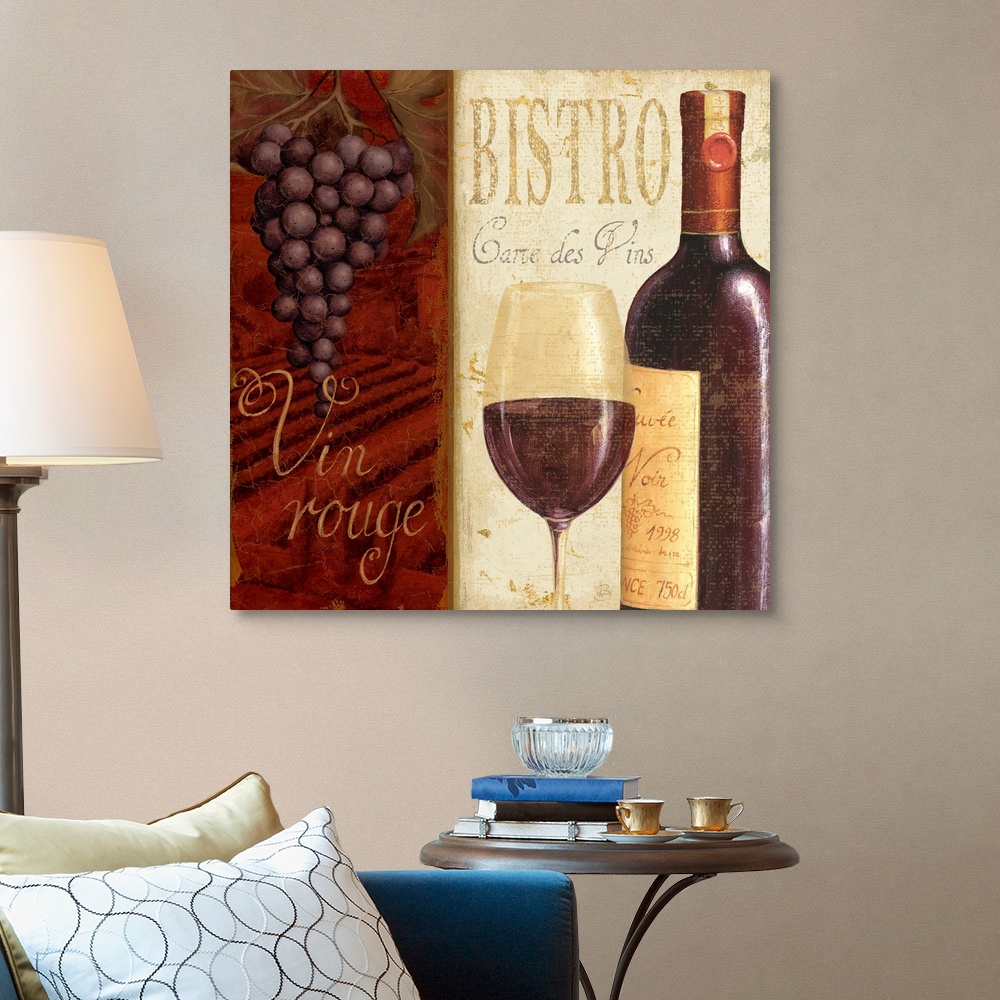 Wine List I Canvas Wall Art Print, Wine Home Decor eBay