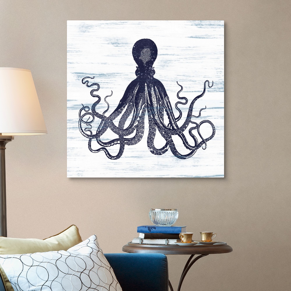 Octopus Canvas Wall Art Print, Sea Life Home Decor | eBay