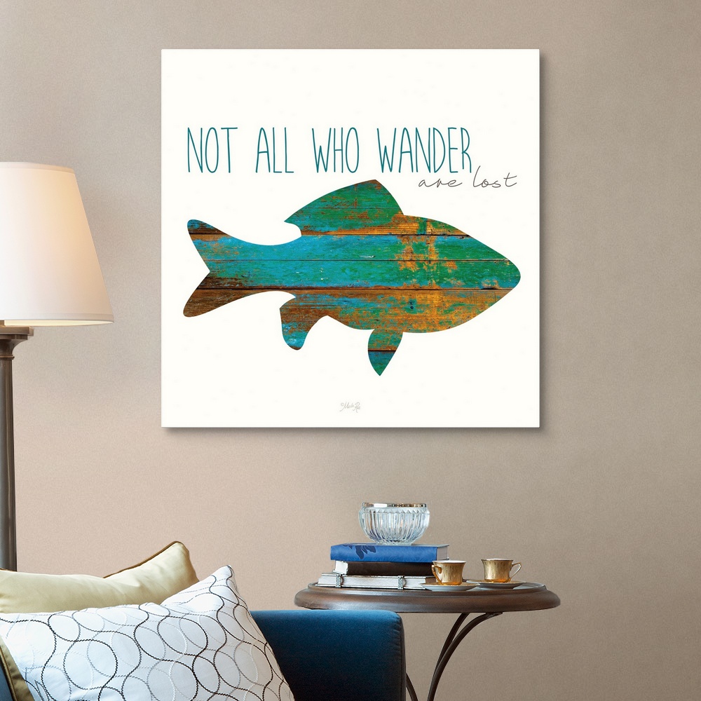 Not All Who Wander Are Lost Canvas Wall Art Print, Home Decor | eBay