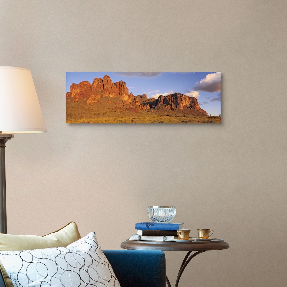 Sunset Superstition Mountains Tonto Canvas Wall Art Print, Desert Home ...