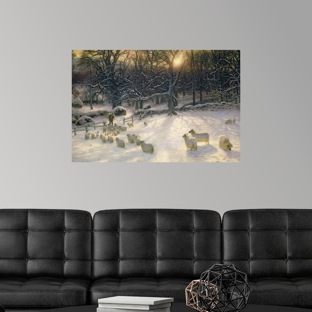 The Shortening Winter's Day is Near a Poster Art Print, Field Home