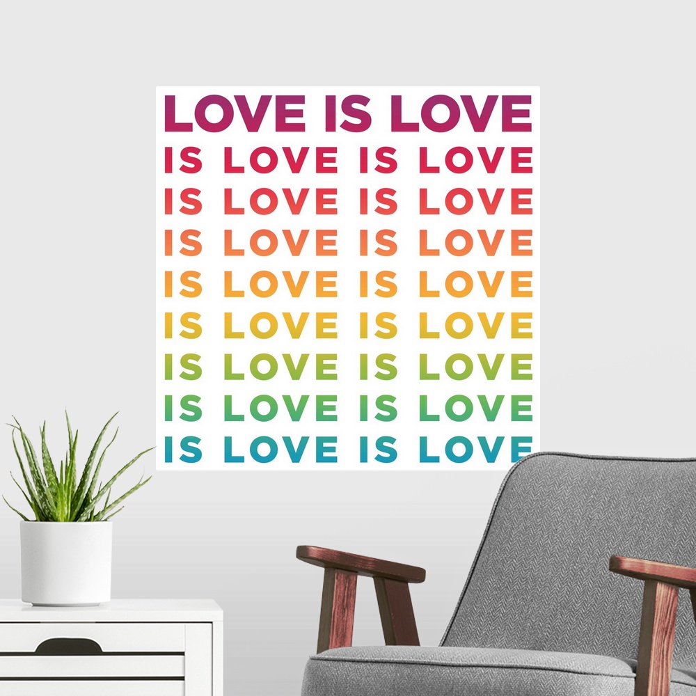 Love Is Love Poster Art Print, Home Decor | eBay