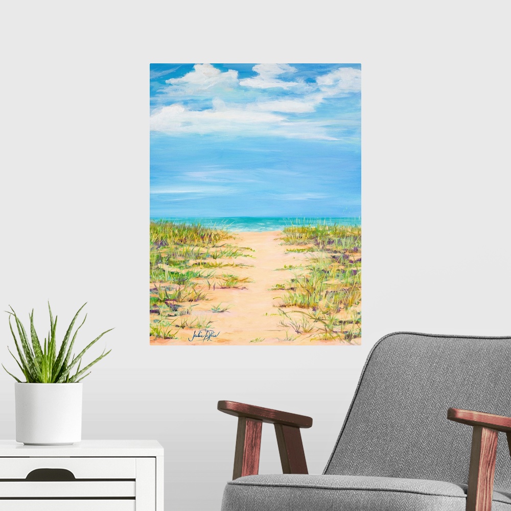 Path to Relaxation Poster Art Print, Coastal Home Decor | eBay